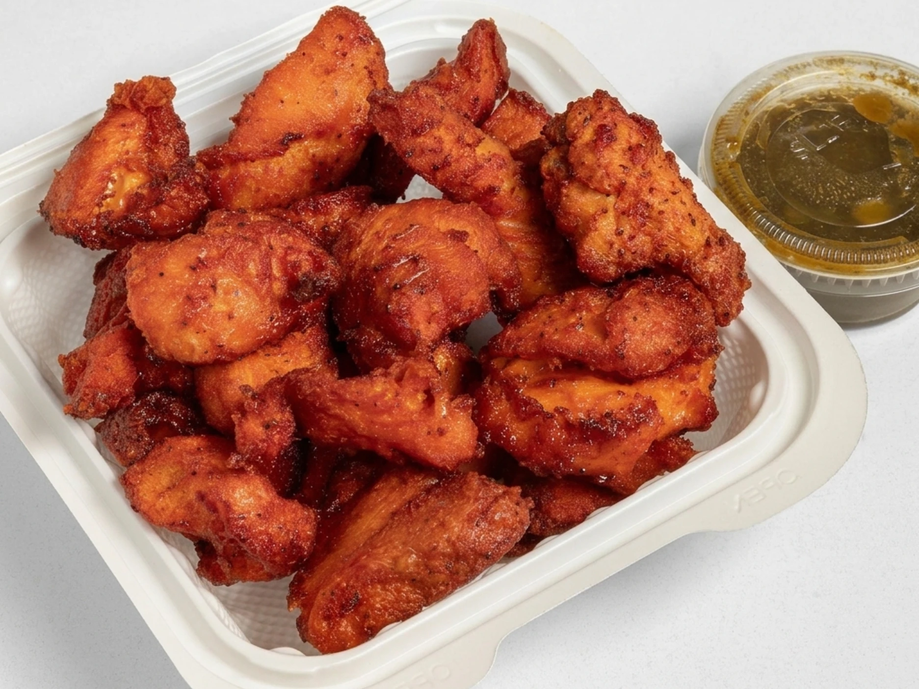 Indian snacks including chicken pakoda, seekh kebab and masala fries at Calzone Corner Calgary NE