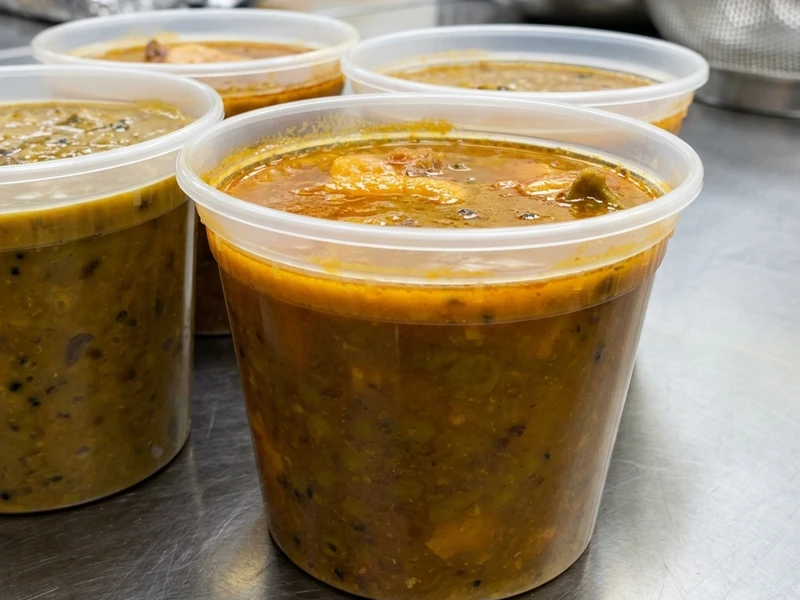 Goat sabji with roti home-style Punjabi curry at Calzone Corner Calgary NE