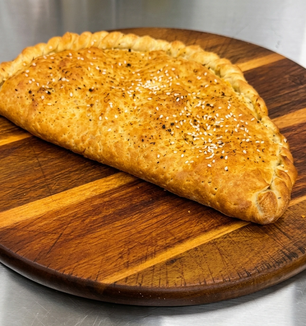 Masala Paneer stuffed calzone with Indian fillings at Calzone Corner Calgary NE